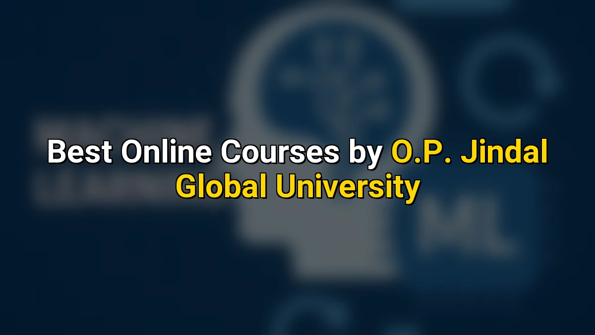 Cover image for Top Online Courses by O.P. Jindal Global University
