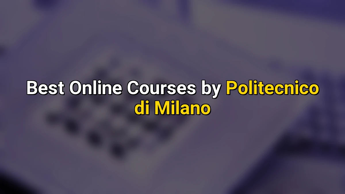 Top Online Courses by Politecnico di Milano
