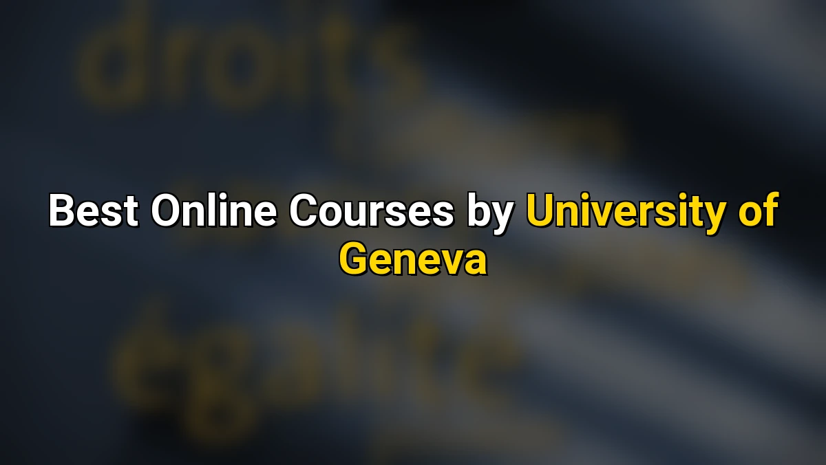Cover image for Best Online Courses by University of Geneva