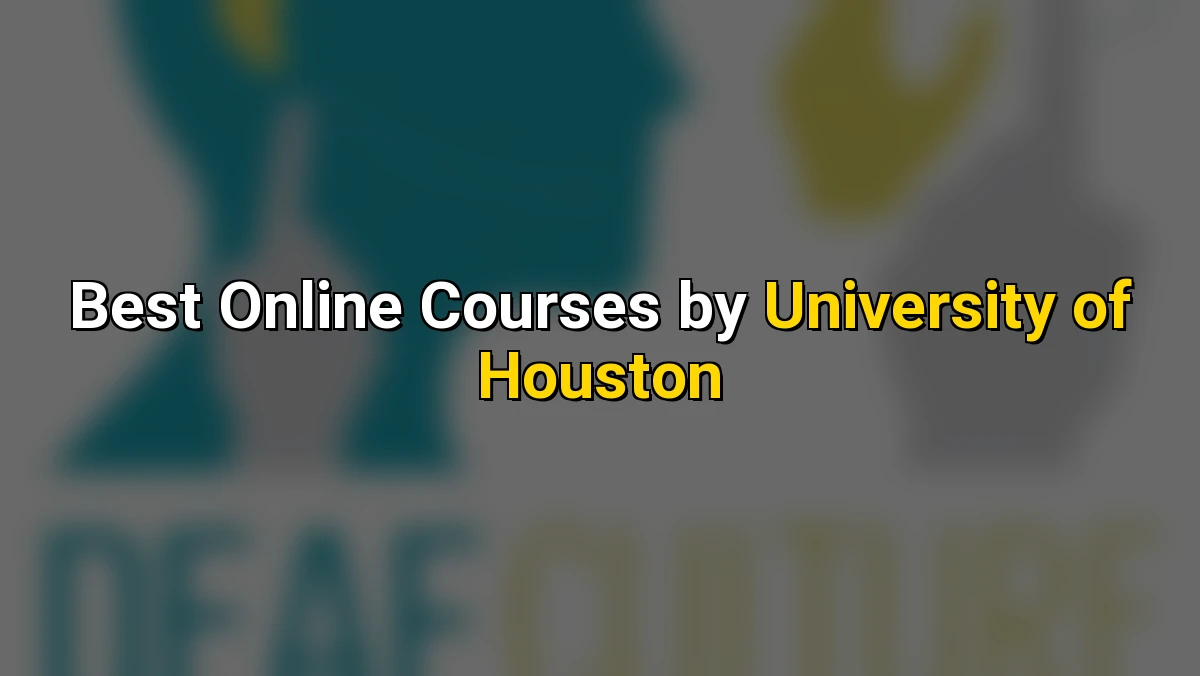 Cover image for Best Online Courses by University of Houston