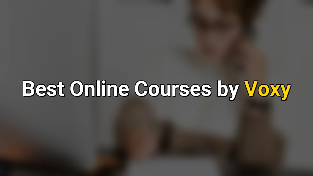 Cover image for Best Online Courses by Voxy